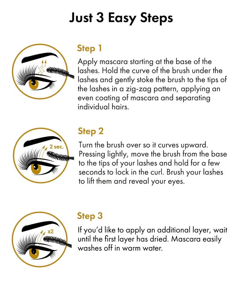 Toplash Extra Ebony Mascara with Keratin, Panthenol and Vitamin E - Image 3